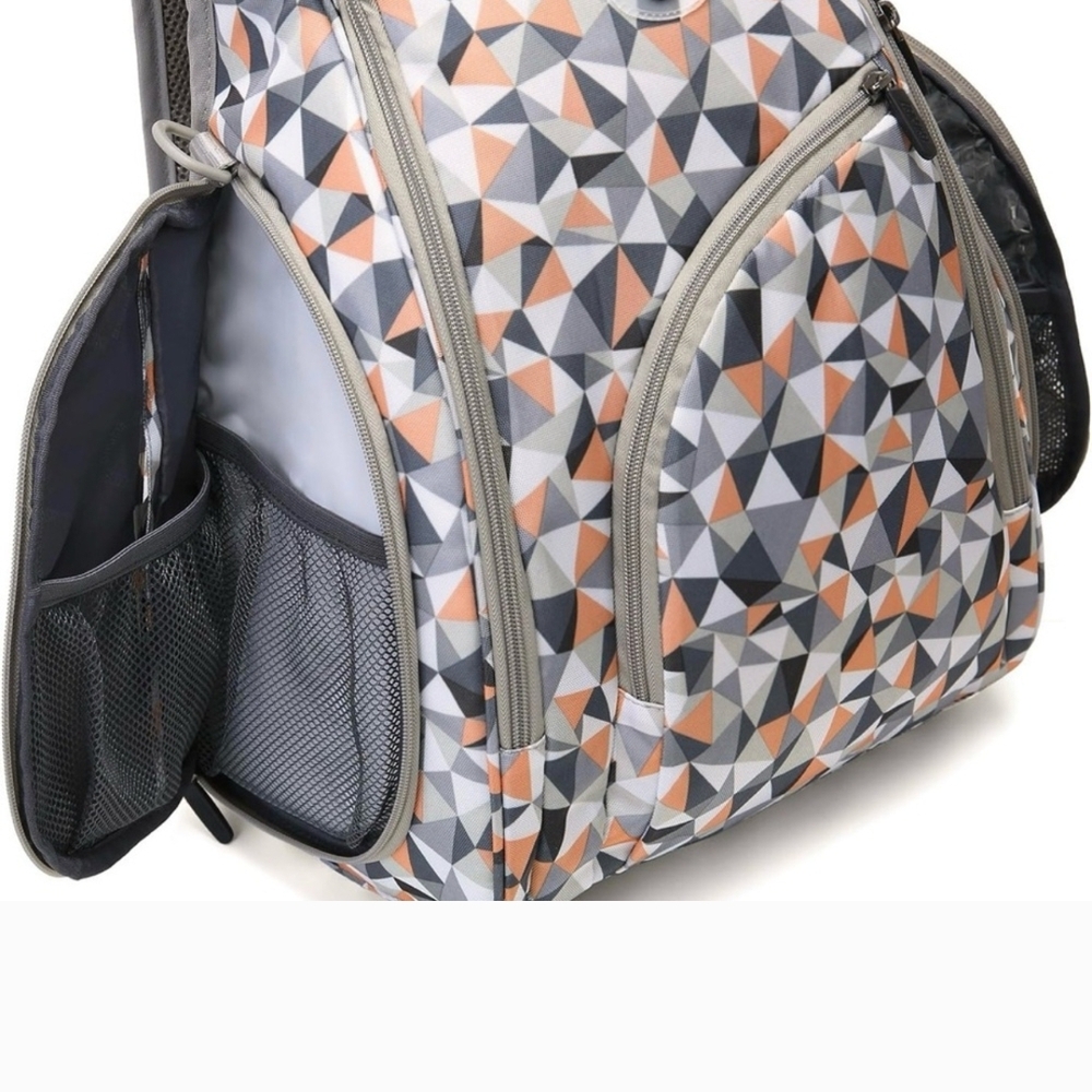 Geometric Patterned Diper Backpack - image 3